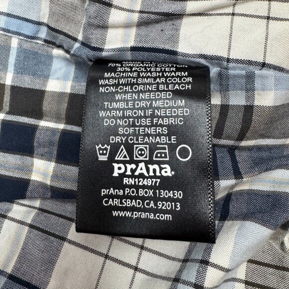 Prana Gray Ryzer Outdoor Cotton Lined Jacket Men's Size Medium - Picture 11 of 13